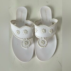 Jack Rogers white plastic sandals size 11